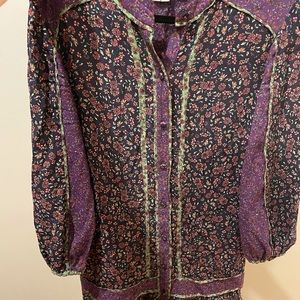 Veronica Beard Xanita Floral Dress Size 2 Purple - worn once